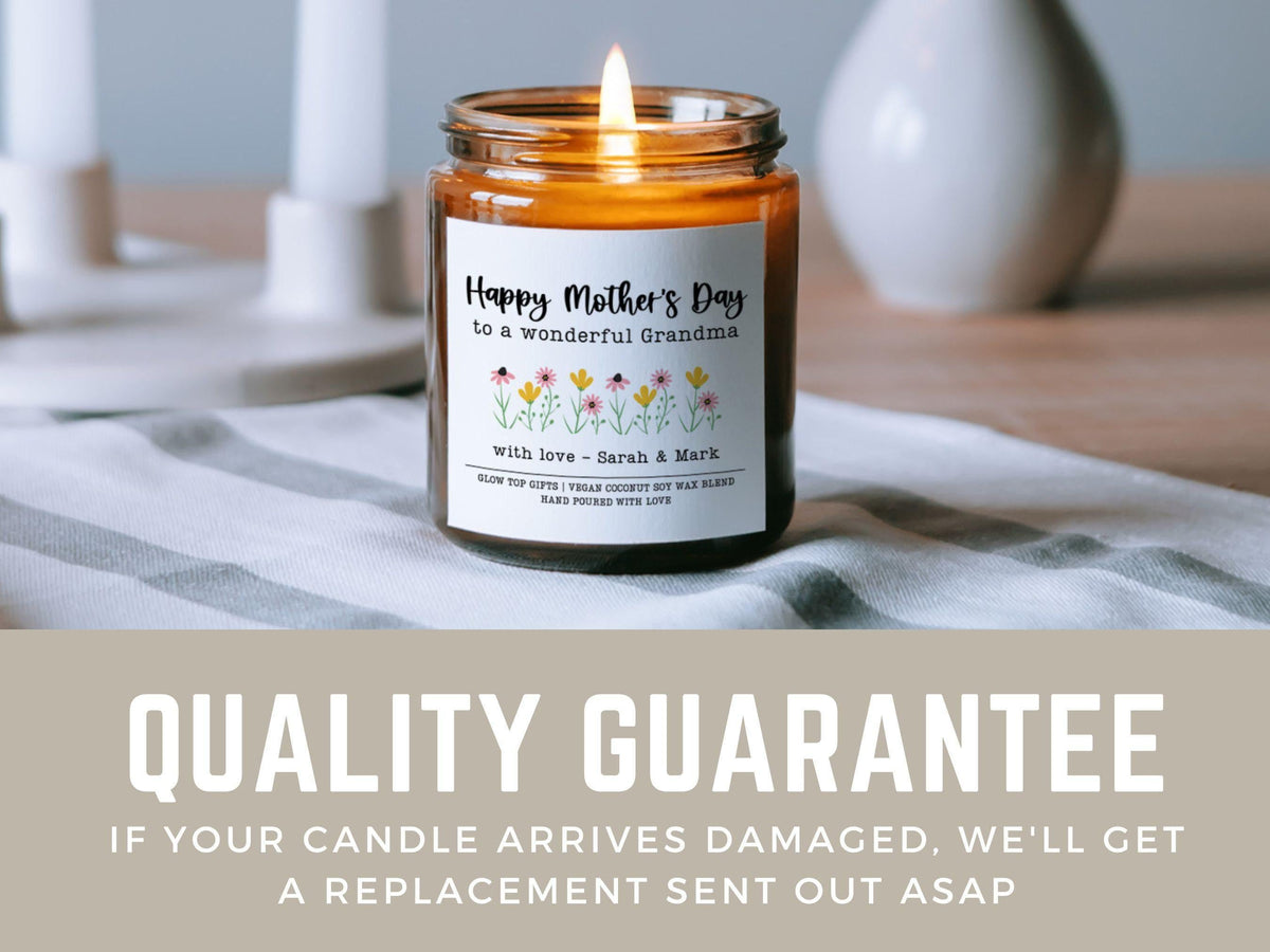 Mother's Day Gift for Grandma, Custom Gift for Grandma, Personalized Mother's Day Candle for Grandma, Gift for Grandma, Grandma Mother's