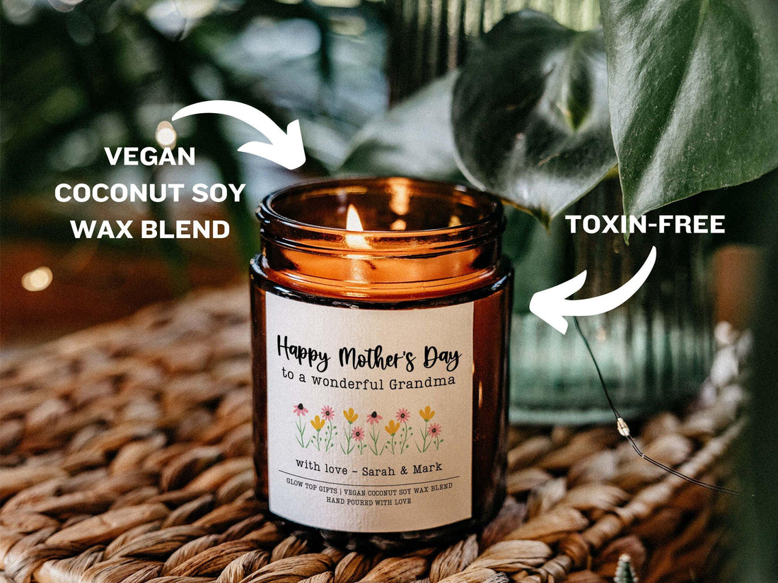 Mother's Day Gift for Grandma, Custom Gift for Grandma, Personalized Mother's Day Candle for Grandma, Gift for Grandma, Grandma Mother's