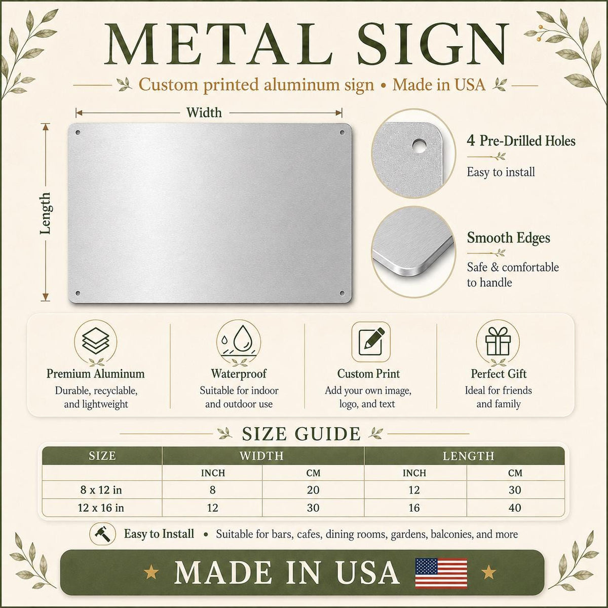 Personalized This Is Our Happy Place, Couple Happy Place Metal Sign, Gifts For Husband And Wife, Anniversary Gift, Dont Fuck It Up Sign