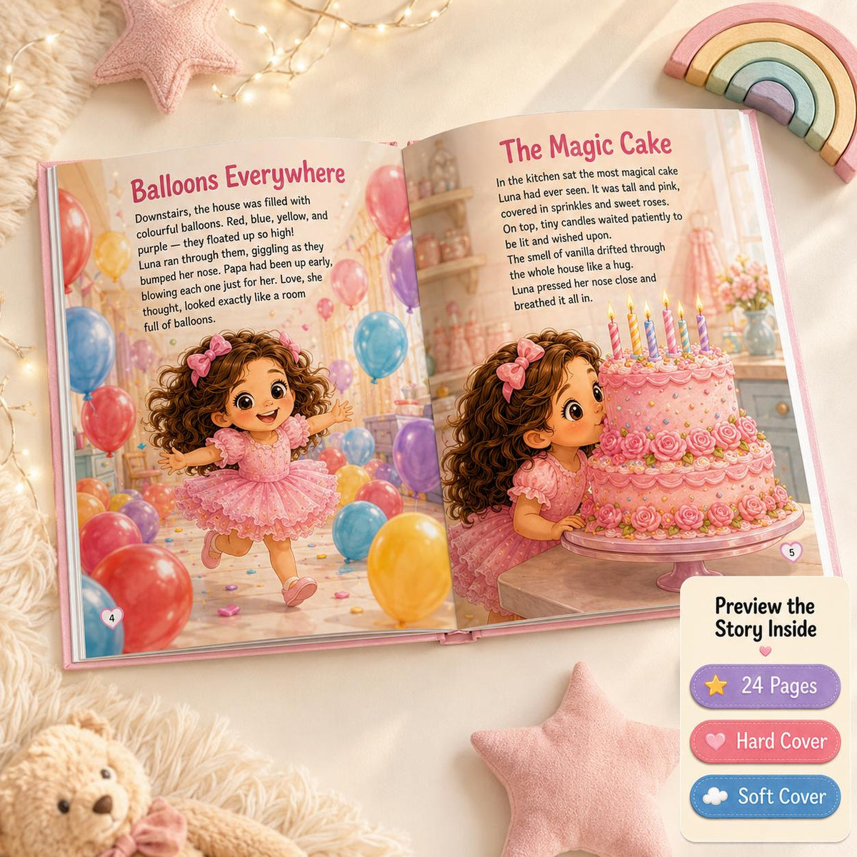 Personalised Happy Birthday Children Book, Custom Name Happy Birthday Boy Girl Toddler, Birthday StoryBook Gift, Baby Birthday Keepsake