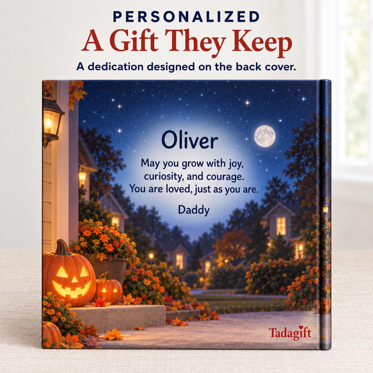 Personalized Halloween Storybook, Why I Love My Daddy Hard Cover Book, Hard Cover Keepsake