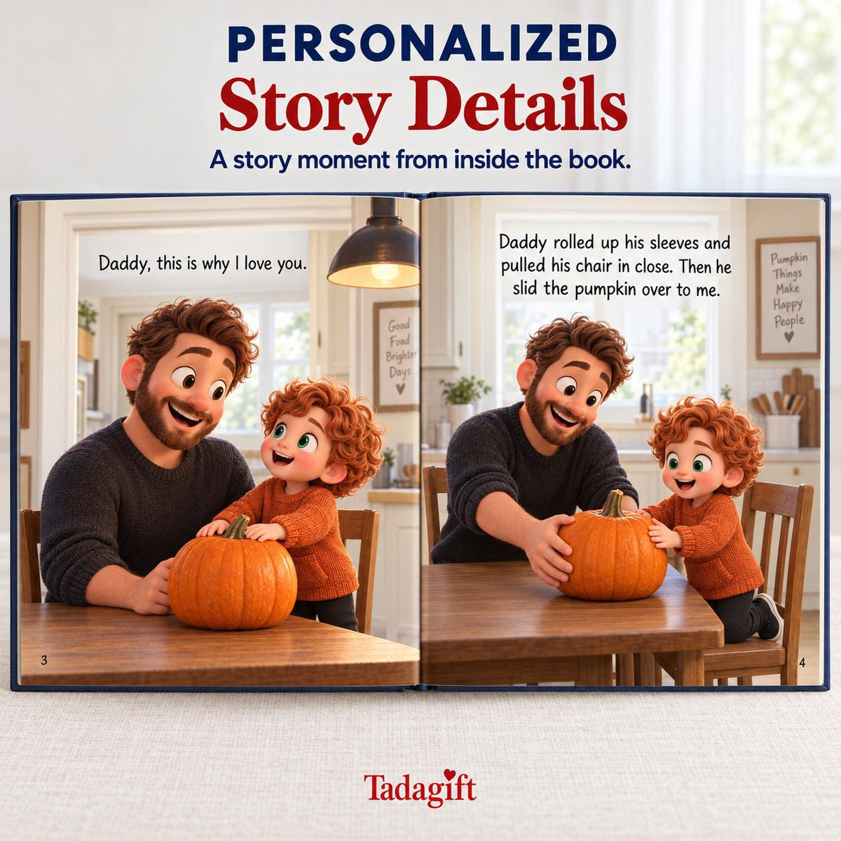 Personalized Halloween Storybook, Why I Love My Daddy Hard Cover Book, Hard Cover Keepsake
