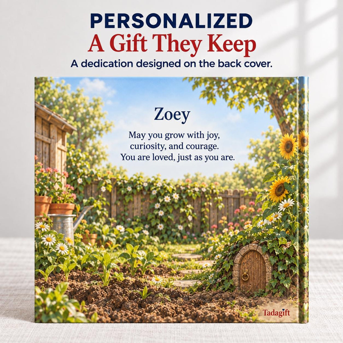 Personalized Children's Book in Hardcover: Hole That Kept Going with Wrapping Paper Included