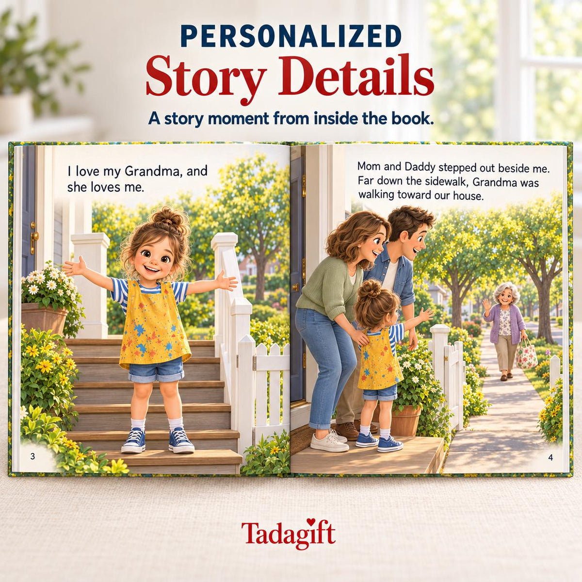 Personalized Children's Book in Hardcover: Why I Love My Grandma with Wrapping Paper Included