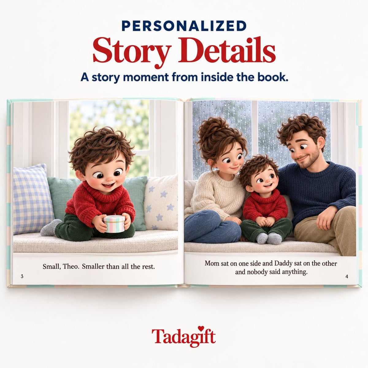 Personalized Children's Book in Hardcover: Little Dumpling Is on Way with Wrapping Paper Included