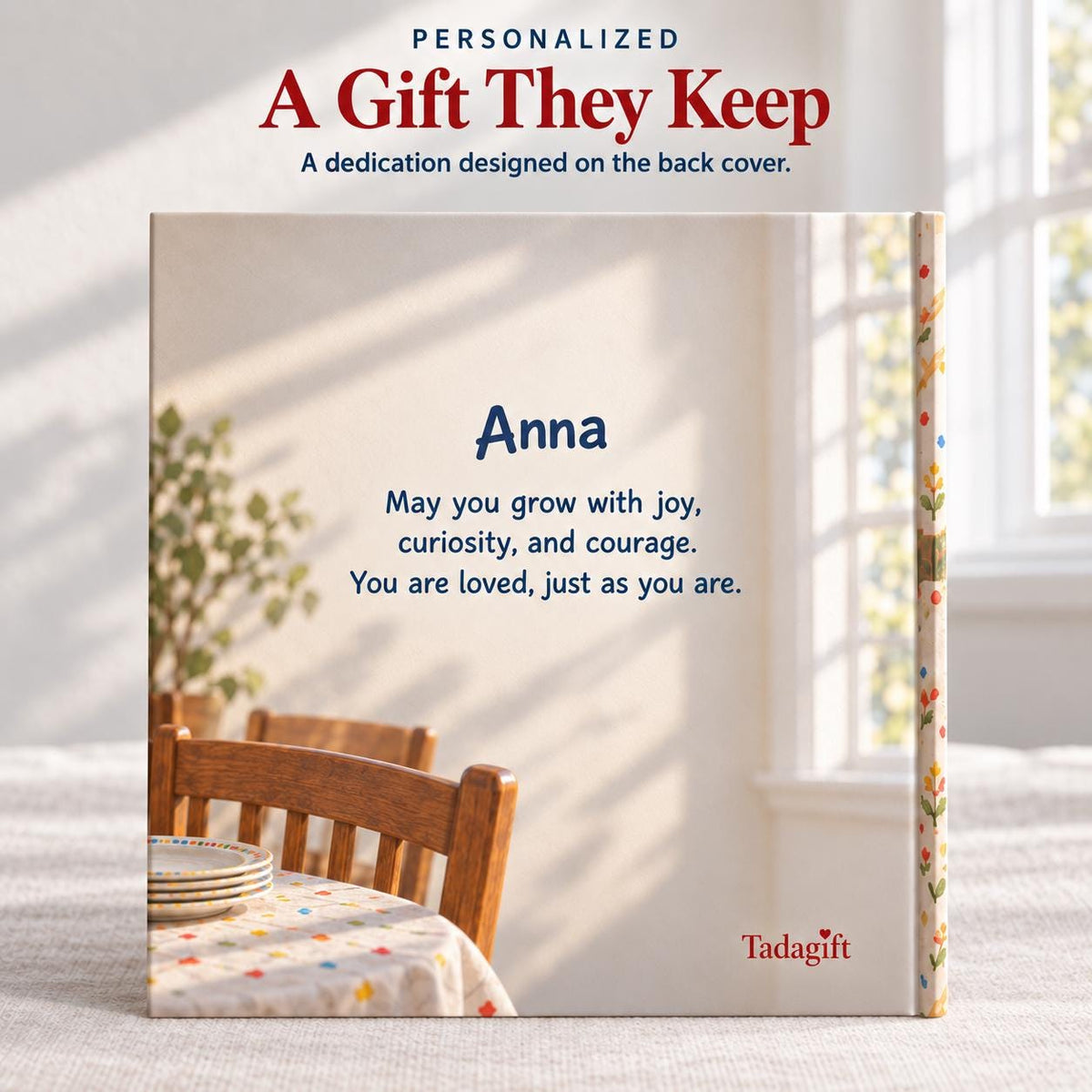 Personalized Children's Book in Hardcover: Illustrated Turning New Age with Wrapping Paper Included