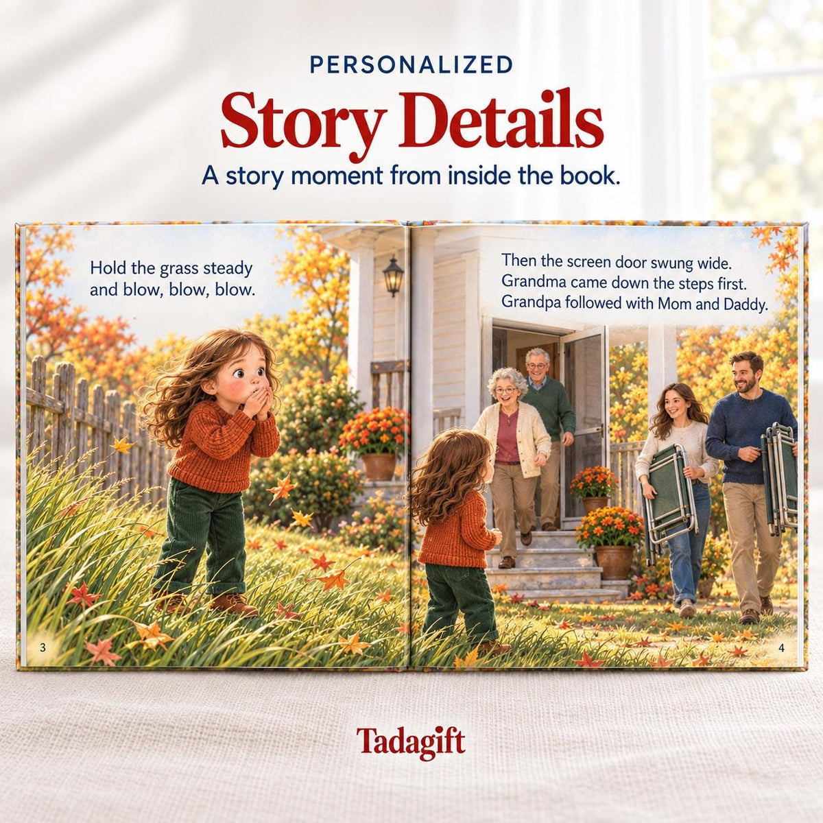 Personalized Children's Book in Hardcover: Why I Love My Grandparents with Wrapping Paper Included