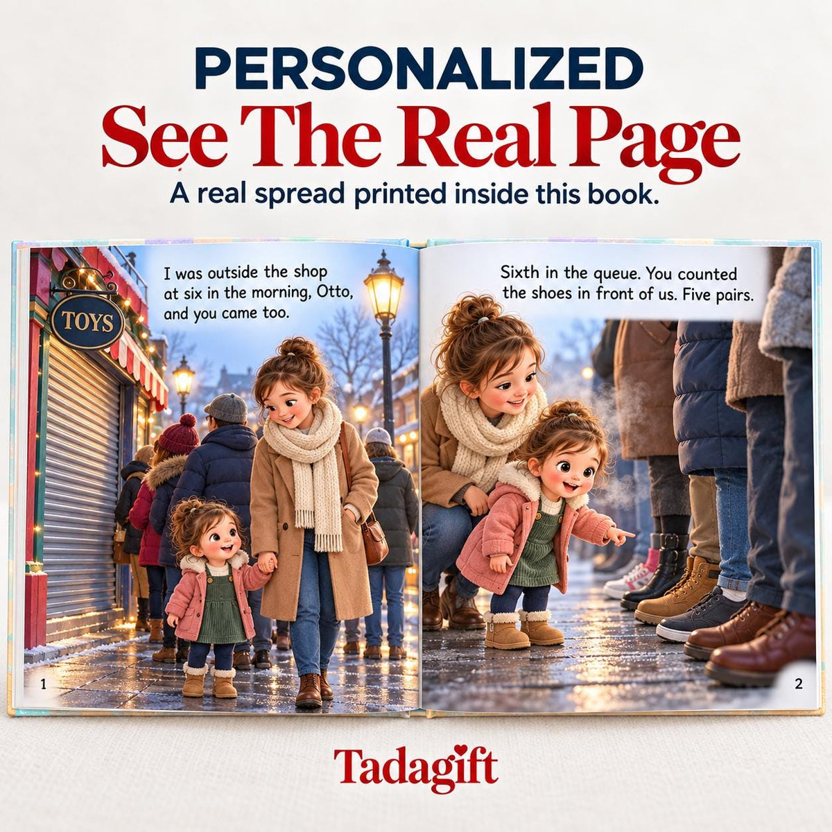 Personalized Children's Book in Hardcover: Hunting Squishy Dumpling with Wrapping Paper Included