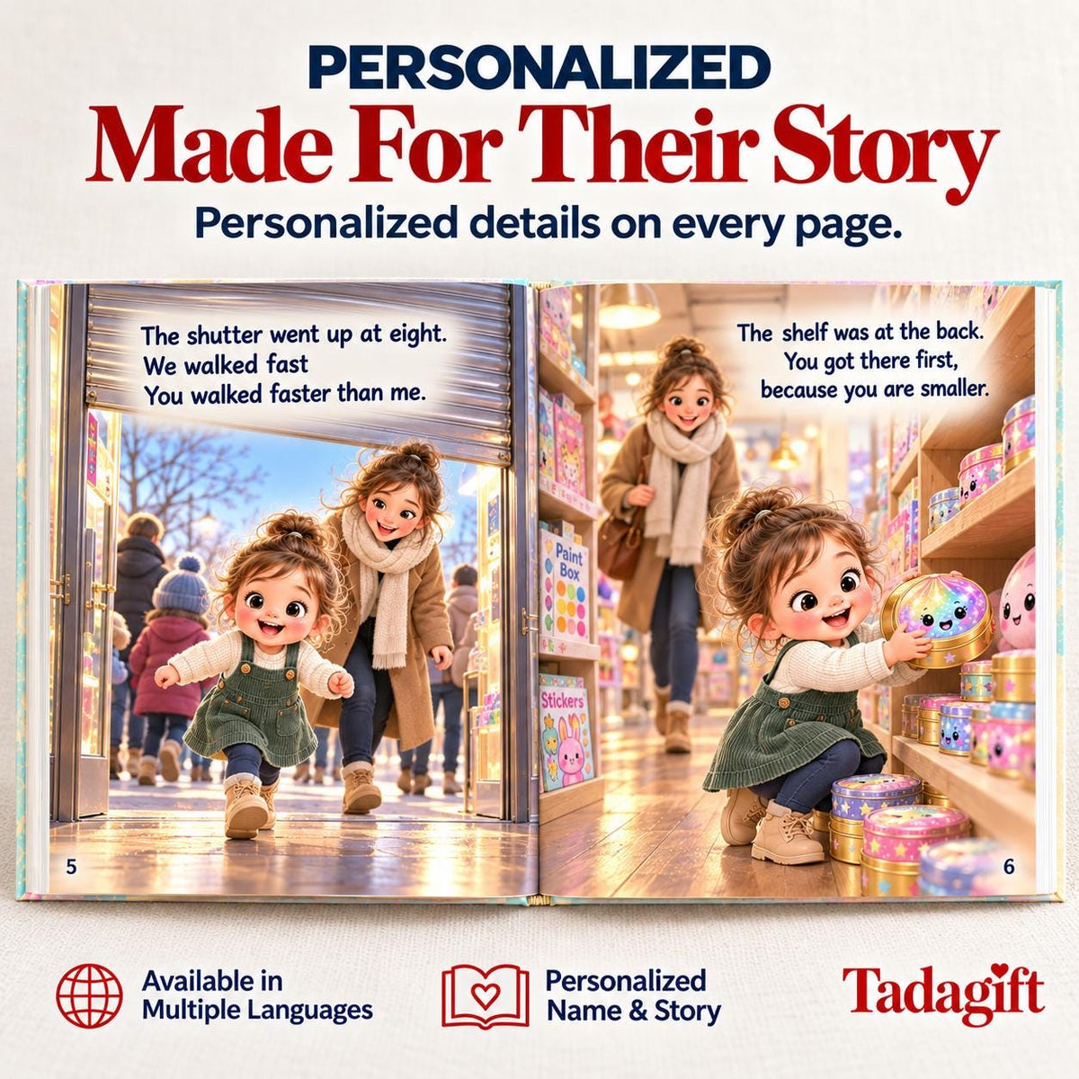 Personalized Children's Book in Hardcover: Hunting Squishy Dumpling with Wrapping Paper Included
