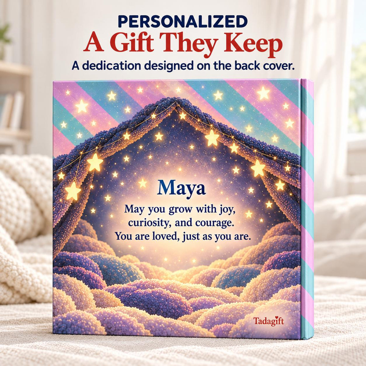 Personalized Children's Book in Hardcover: Glow Dumpling Story with Wrapping Paper Included
