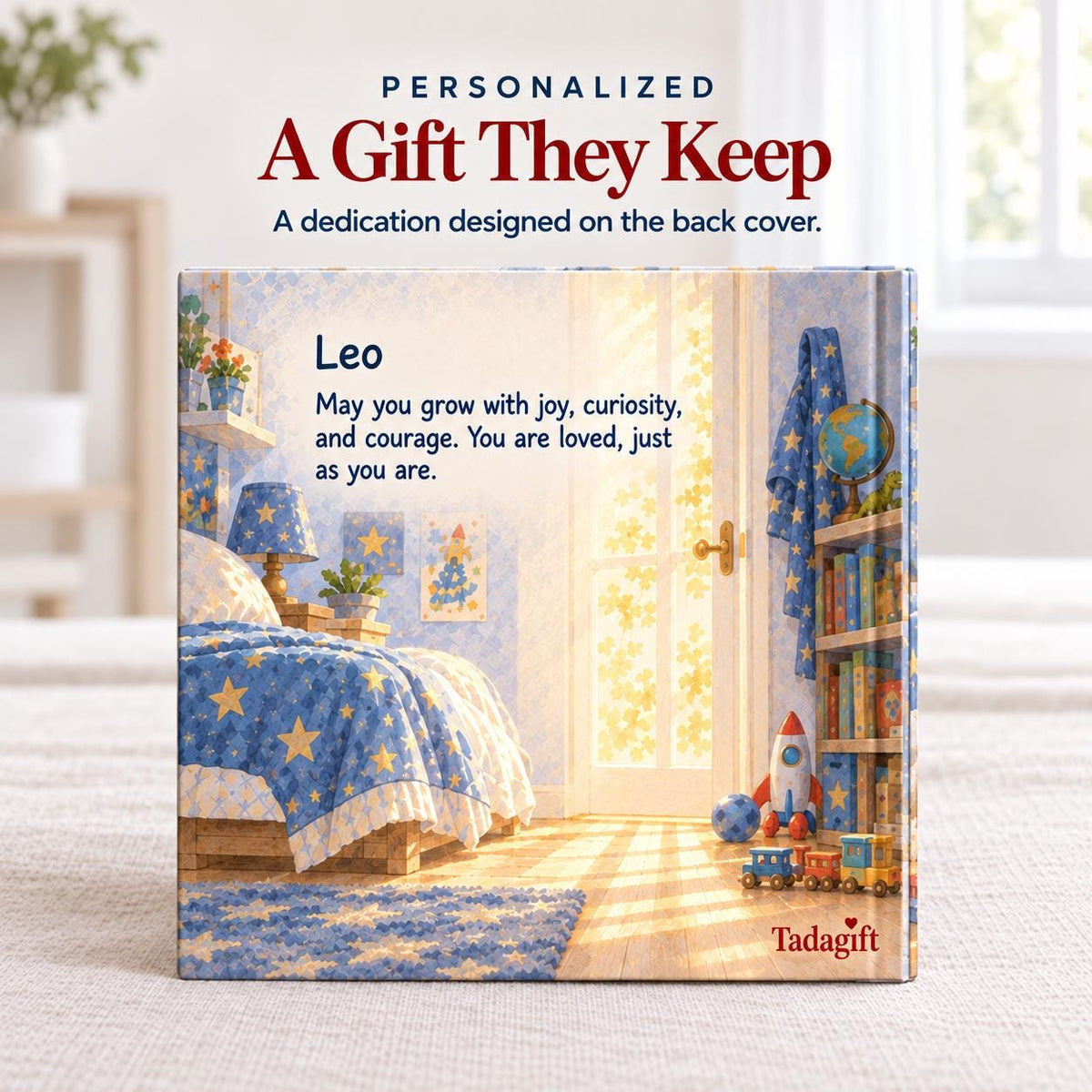 Personalized Children's Book in Hardcover: Costume That Did Not Fit with Wrapping Paper Included