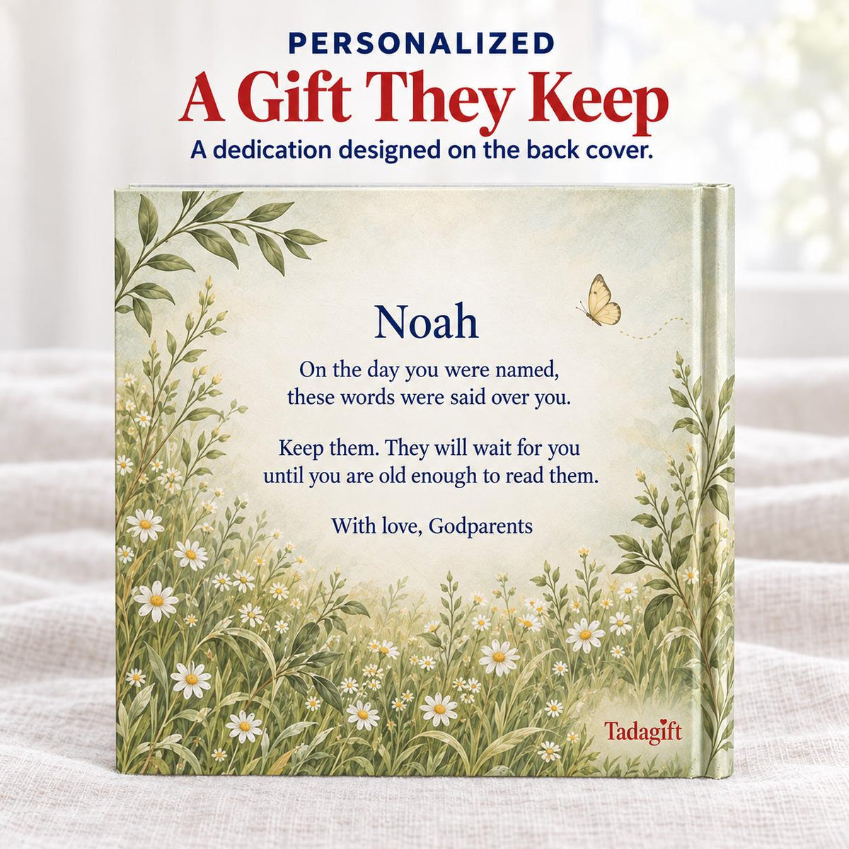 Custom Baby Photo First Book of Prayers, Christian Bedtime Keepsake, Baptism Baby Blessing Gift