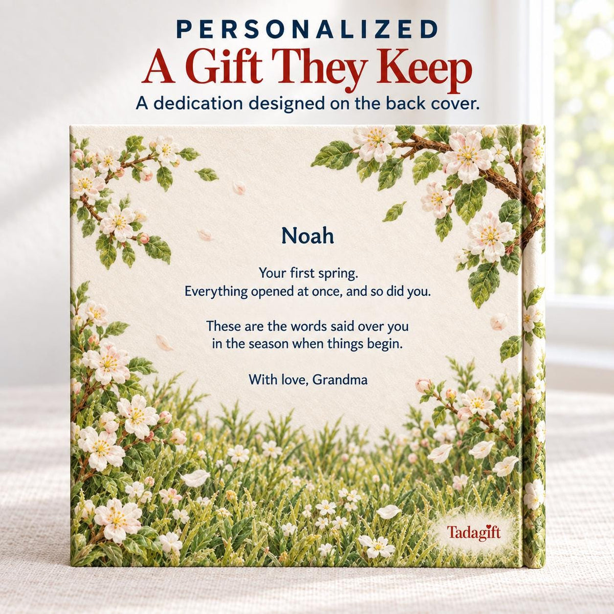 Custom Baby Photo First Book of Prayers, Easter Gift, Christian Bedtime Keepsake, Baptism Gift