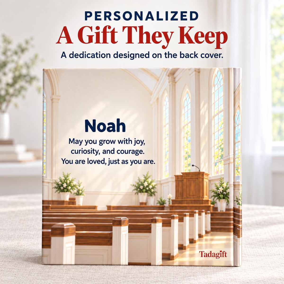 Personalized Children's Book, Pastor Appreciation Gifts, From Pastor's Wife, Bedtime Story Kid Hard Cover