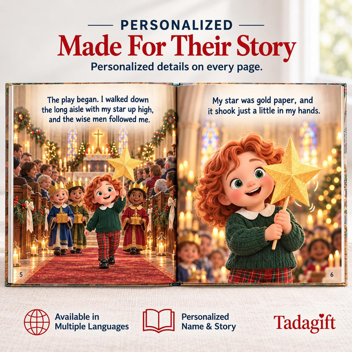 Personalized Children's Book in Hardcover: Thank you Pastor , Pastor Appreciation Gifts For Kids