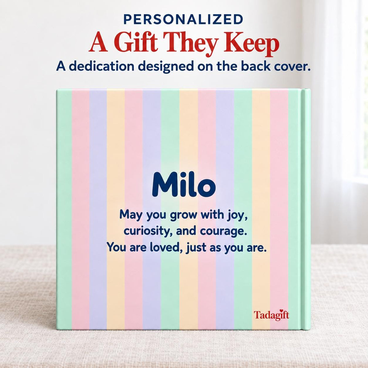 Personalized Children's Book in Hardcover: Year of Squishy Hunting with Wrapping Paper Included