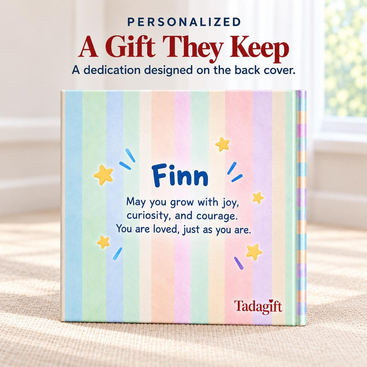 Personalized Children's Book in Hardcover: Pocket Squishy Dumpling Story with Wrapping Paper Included