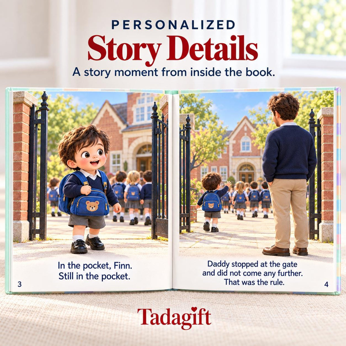 Personalized Children's Book in Hardcover: Pocket Squishy Dumpling Story with Wrapping Paper Included