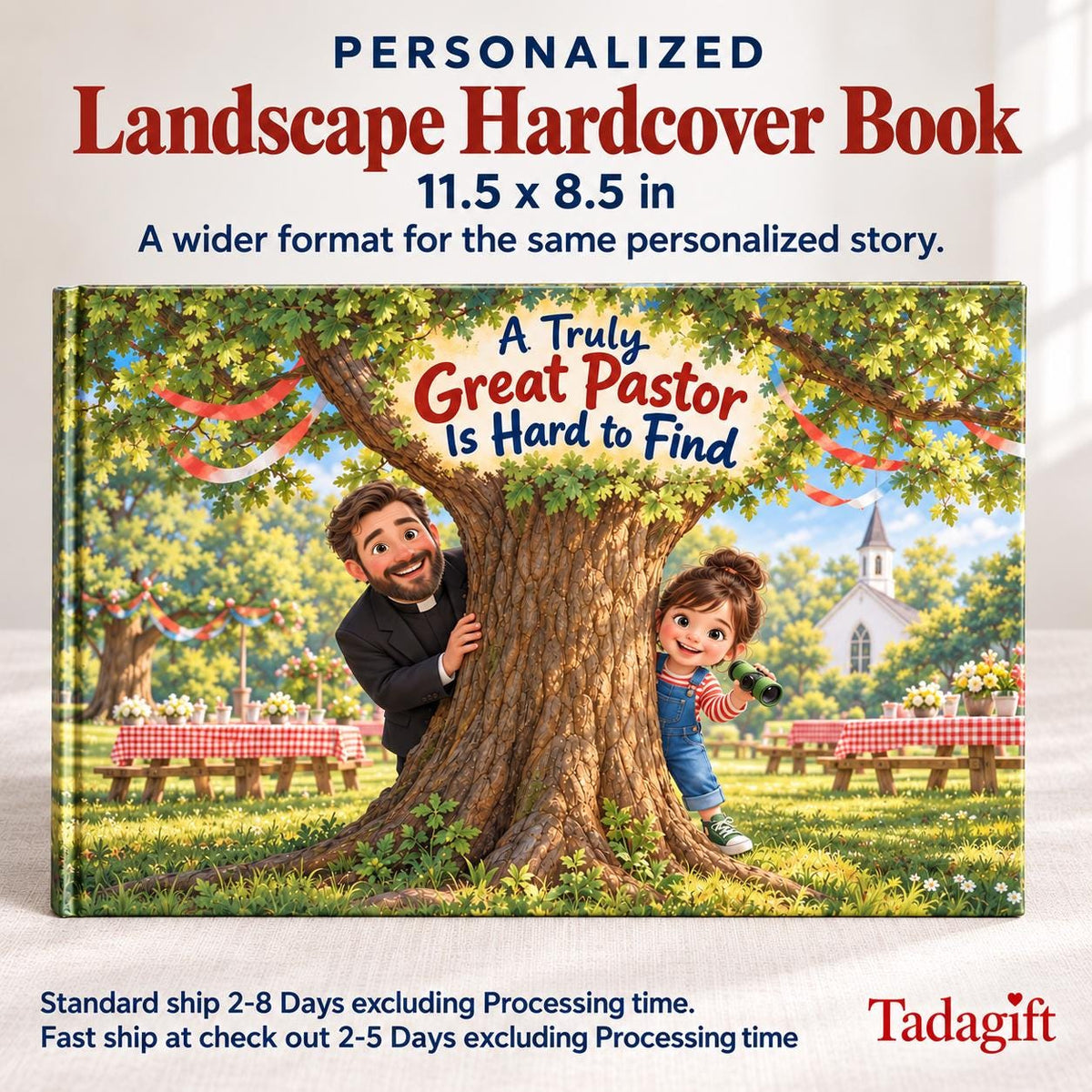 Personalized Children's Book, A Truely Pastor Is Hard To Find, Pastor Appreciation Gifts, Bedtime Story Kid Hard Cover
