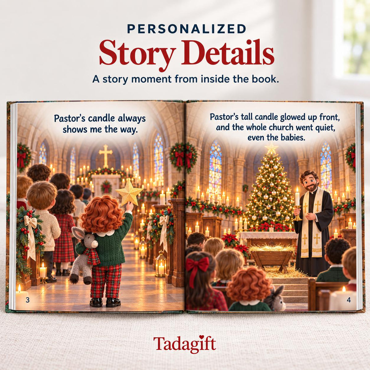 Personalized Children's Book in Hardcover: Thank you Pastor , Pastor Appreciation Gifts For Kids